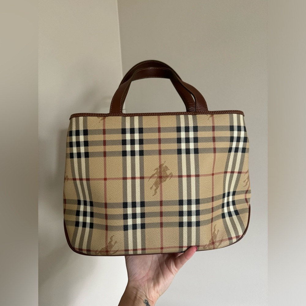 Burberry Haymarket Check Hand Bag